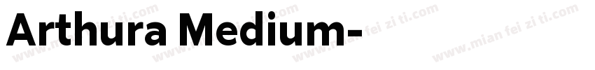 Arthura Medium字体转换